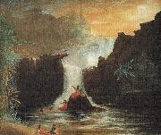 Theodore Heuck Nuuanu Falls oil